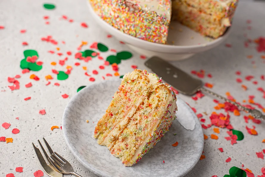 Birthday (confetti) Cake 3 Birthday confetti cake