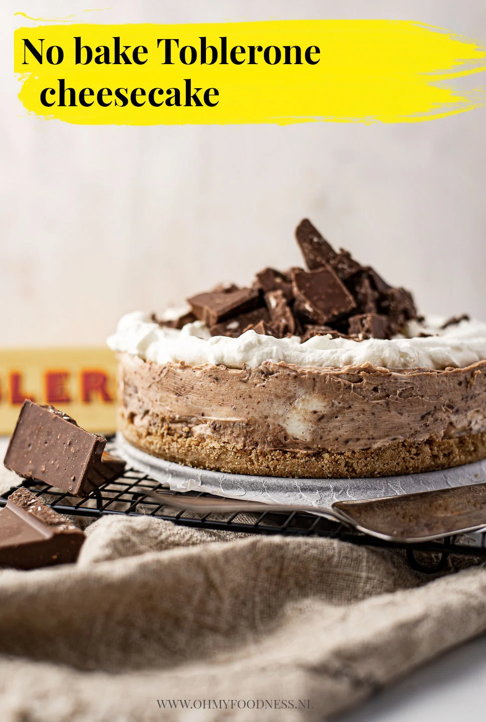 Fastfood Friday: No bake Toblerone cheesecake 3 No bake toblerone cheesecake