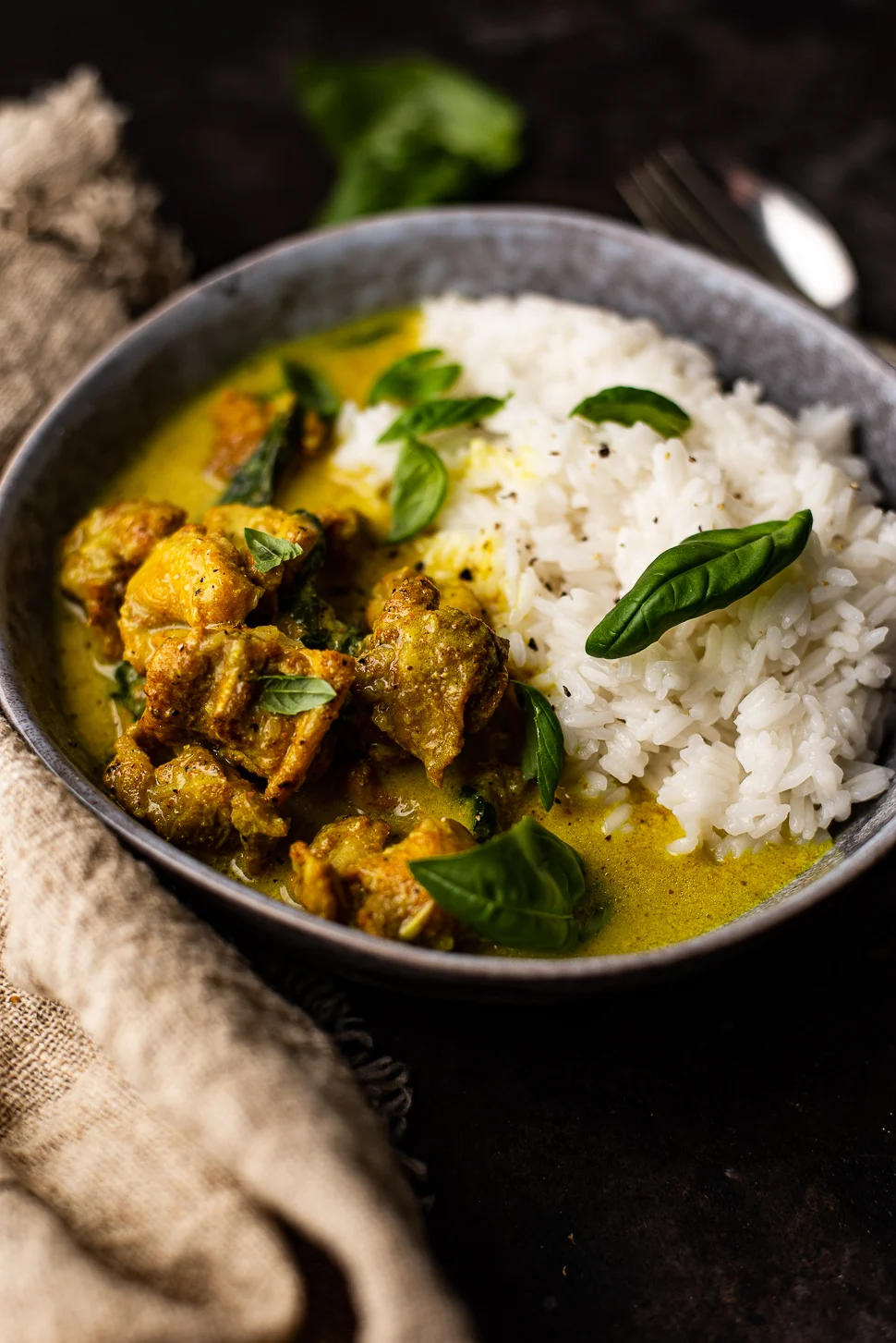 Kipcurry met basilicum 1 Kipcurry met basilicum