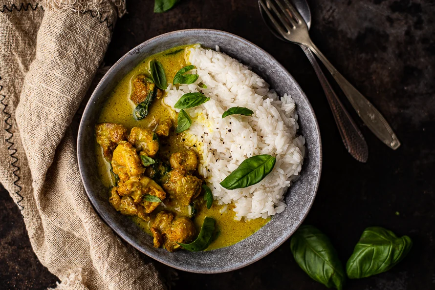 Kipcurry met basilicum 3 Kipcurry met basilicum