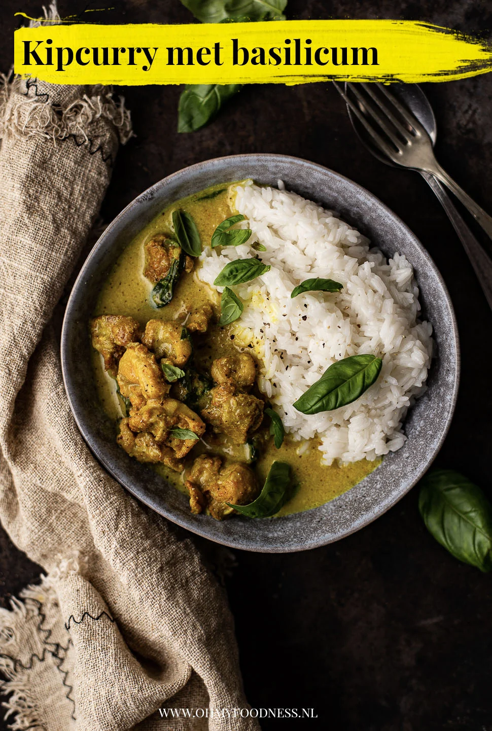 Kipcurry met basilicum 4 Kipcurry met basilicum