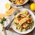 Couscoussalade met gegrilde halloumi