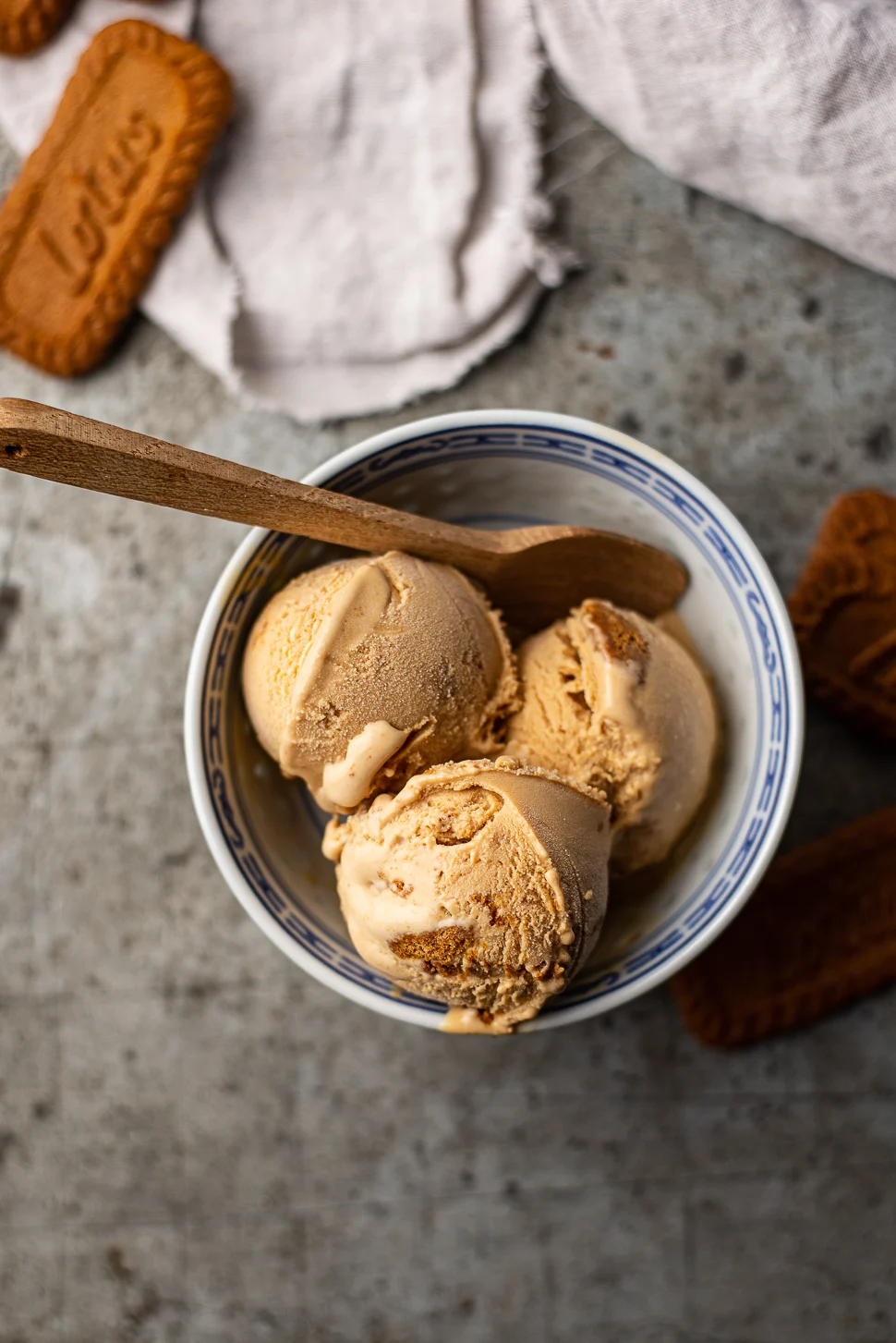 Dulce de leche ijs met Speculooskoekjes 2 dulce de leche ijs met speculooskoekjes