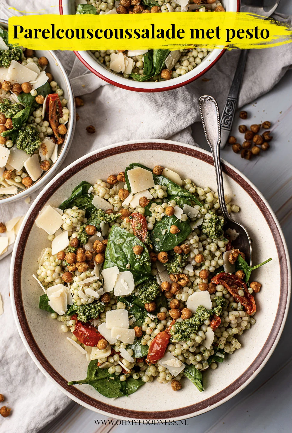 Parelcouscoussalade met pesto 4 Parelcouscoussalade met pesto