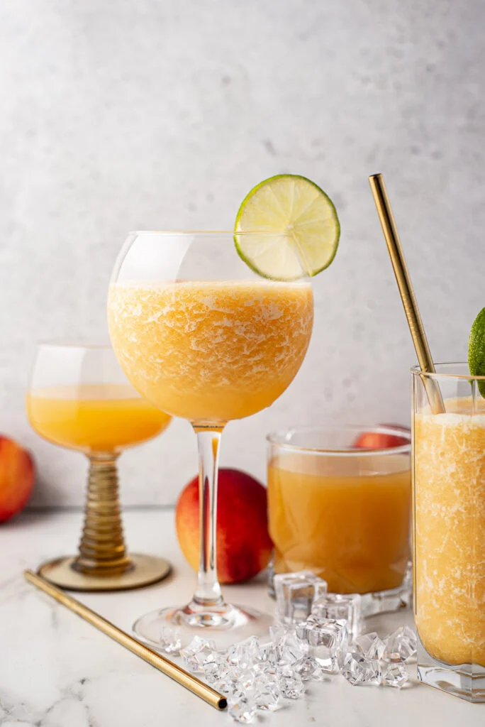 Margarita slush met perzik 4 Perzik-margarita slush