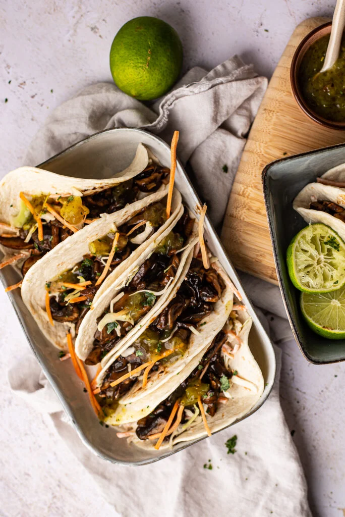 Soft taco's met pulled portobello 36 soft taco's met pulled portobello