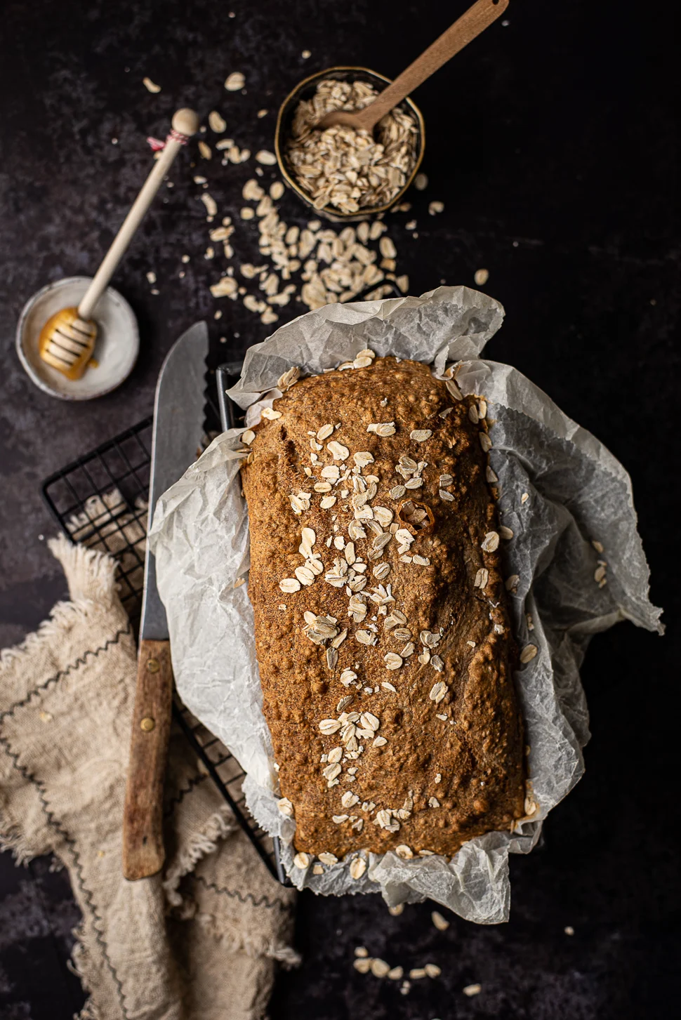 Honing-havermoutbrood