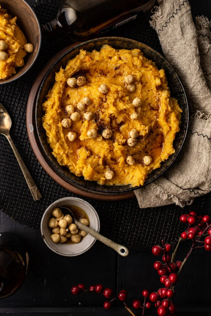 Pompoenpuree met hazelnoten en bruine boter 28 pompoenpuree met hazelnoten en bruine boter