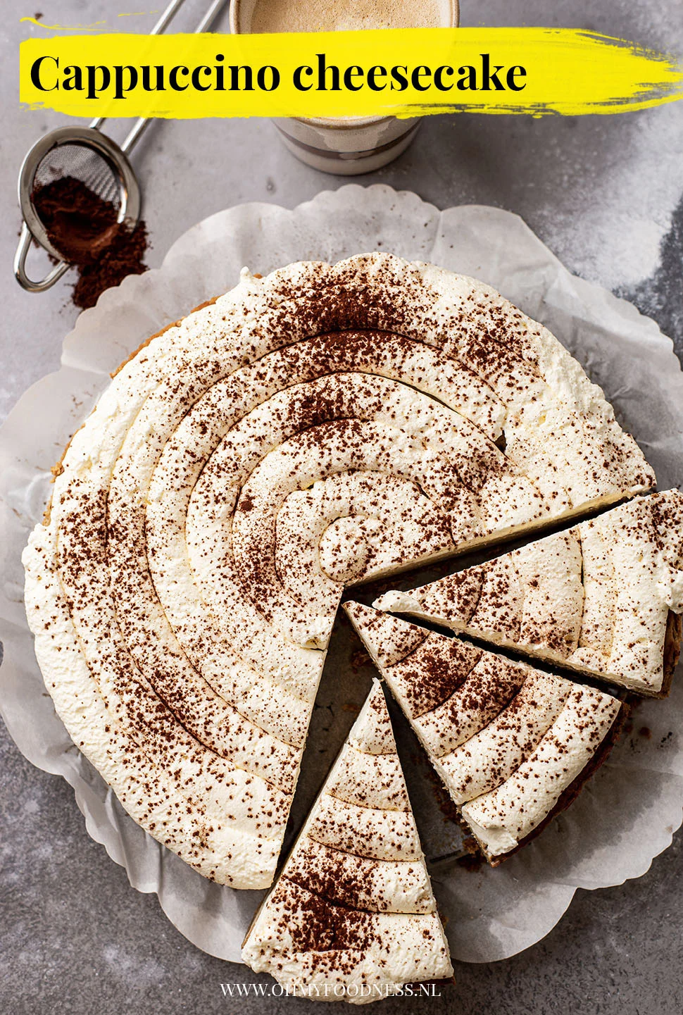 Cappuccino cheesecake 3 Cappuccino cheesecake