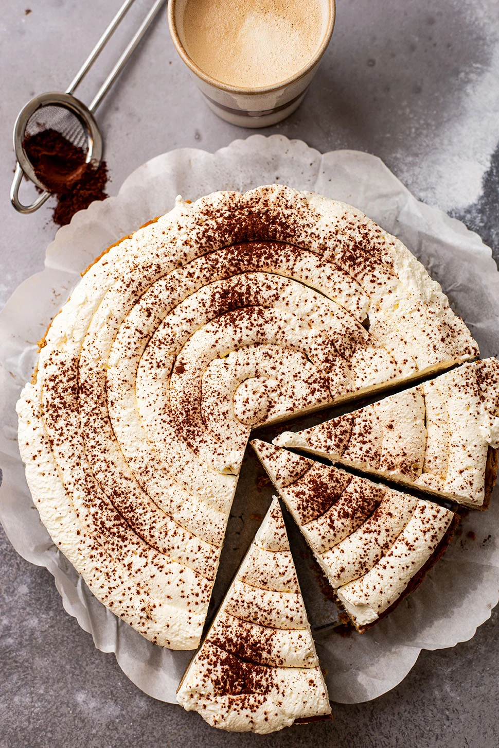 Cappuccino cheesecake 1 No bake cappuccino cheesecake