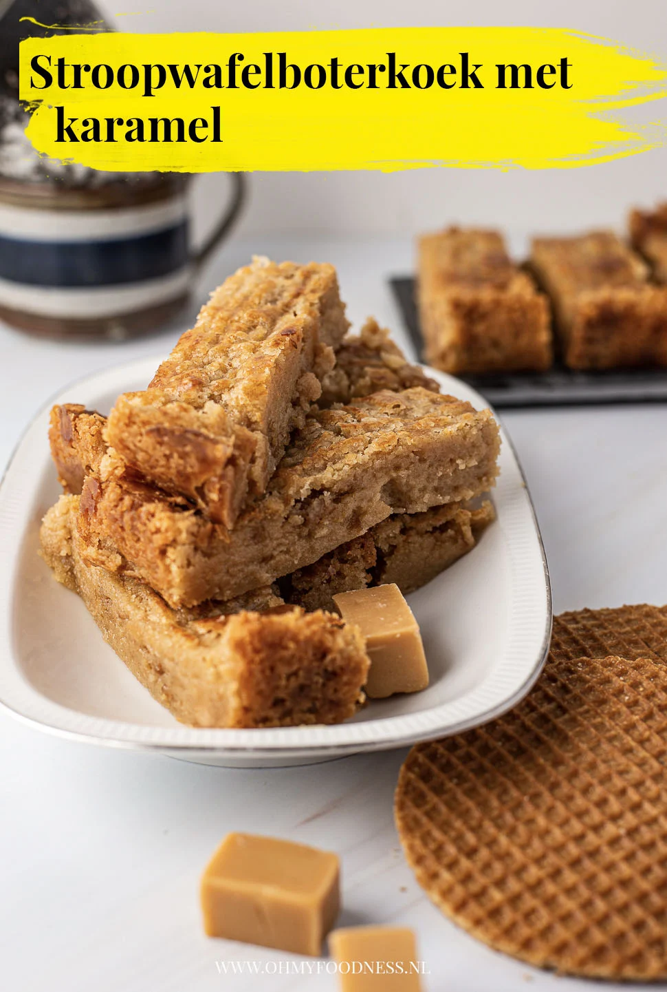 Fastfood Friday: Stroopwafelboterkoek met karamel 4 Stroopwafelboterkoek met karamel