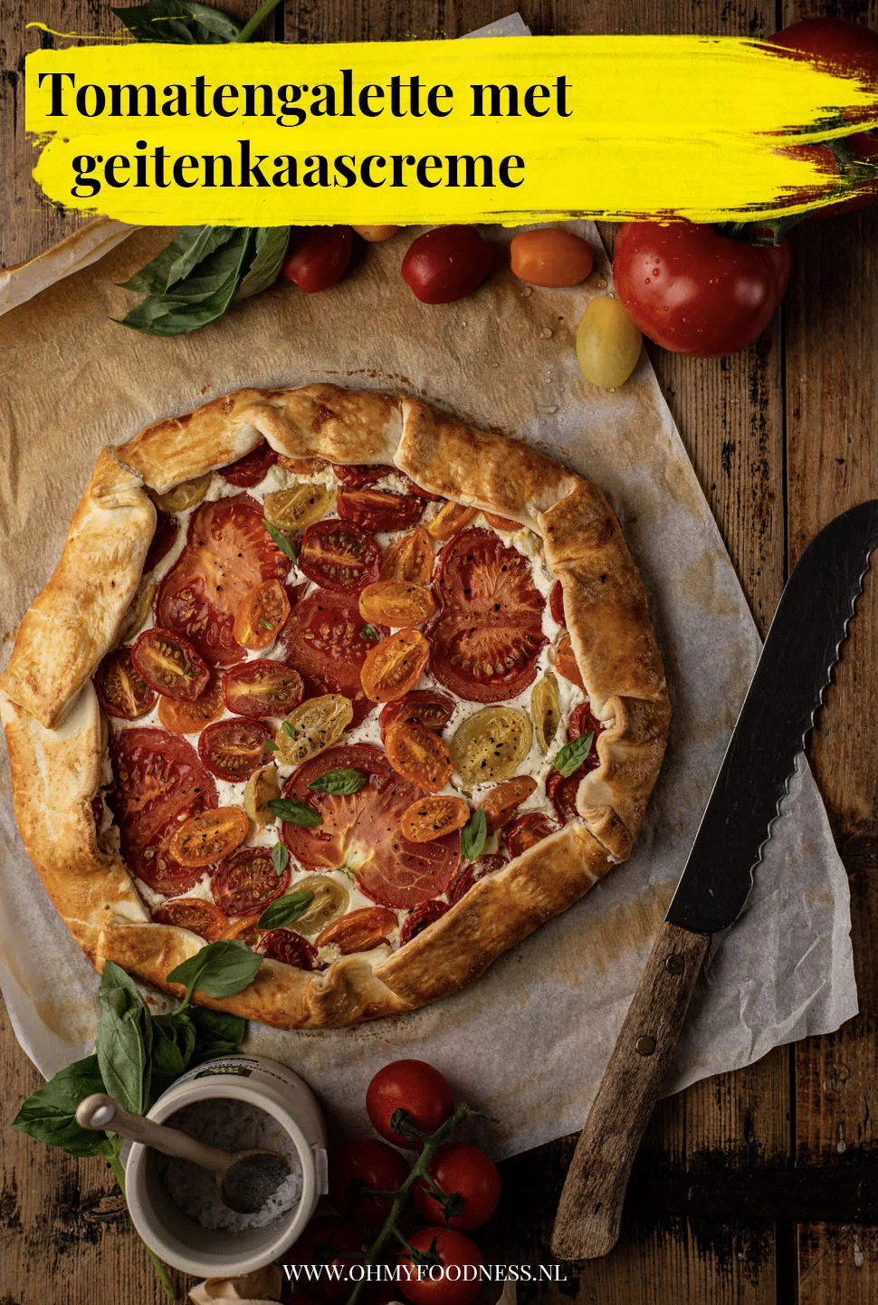 Tomatengalette met geitenkaascreme