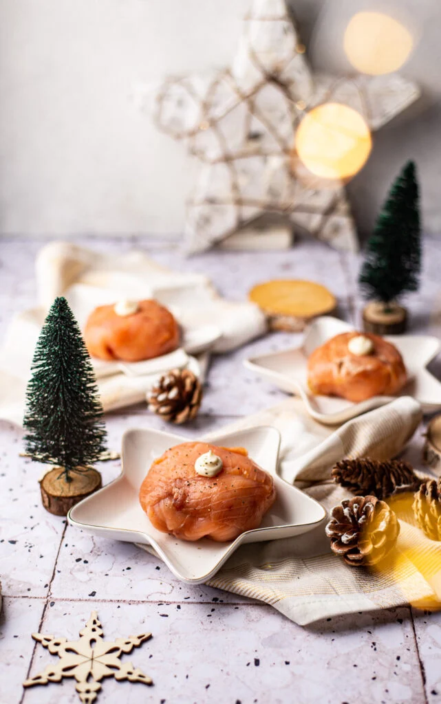 17x kerstmis voorgerechten 12 gerookte zalmbonbons met garnalencocktail