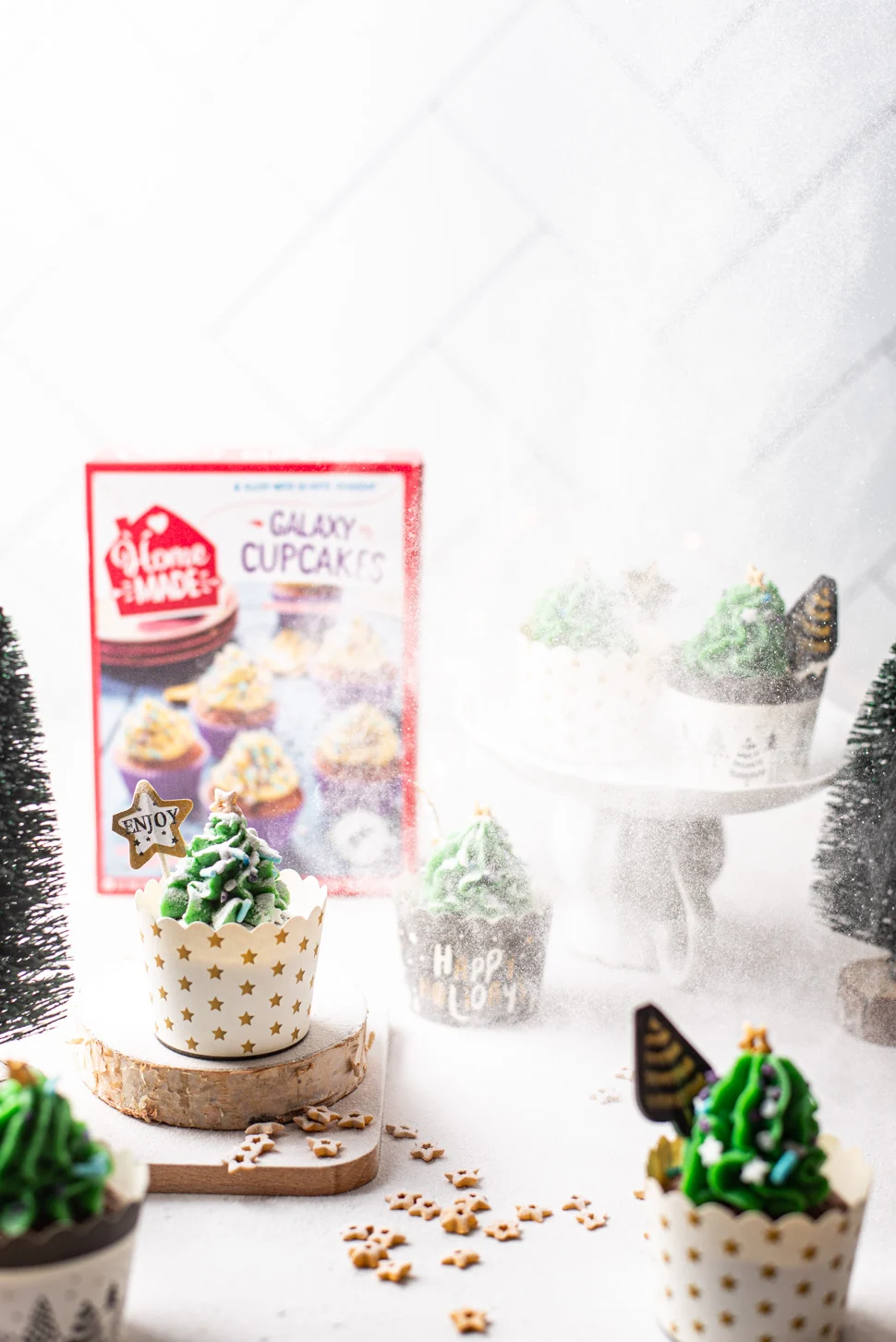 Kerstboom cupcakes (Bakken met kinderen) 2 kerstboom cupcakes