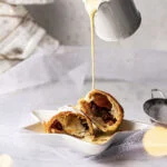 mini apfelstrudel met vanillesaus