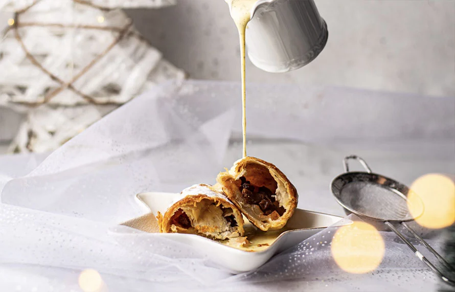 Fastfood Friday: Mini apfelstrudel met vanillesaus 3 mini apfelstrudel met vanillesaus