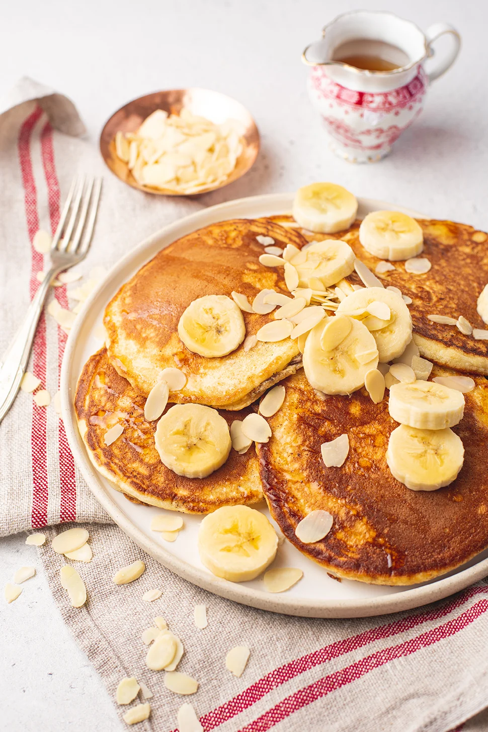karamelpancakes met banaan