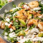 Garnalen-avocadosalade met bieslookdressing