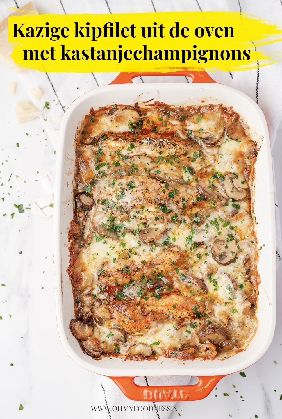 Kazige kipfilet met kastanjechampignons 3 Kazige kipfilet met kastanjechampignons