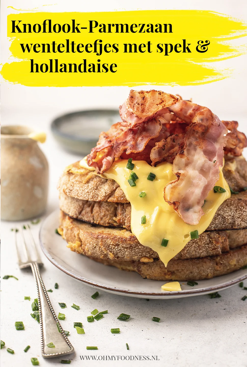 Fastfood Friday: Knoflook & Parmezaan wentelteefjes 3 Knoflook & parmezaanwentelteefjes met spek en hollandaise