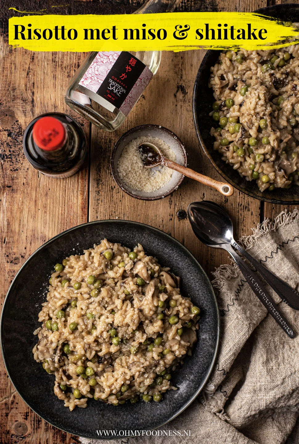 Miso risotto met shiitake en sojasaus 3 risotto met miso en shiitake