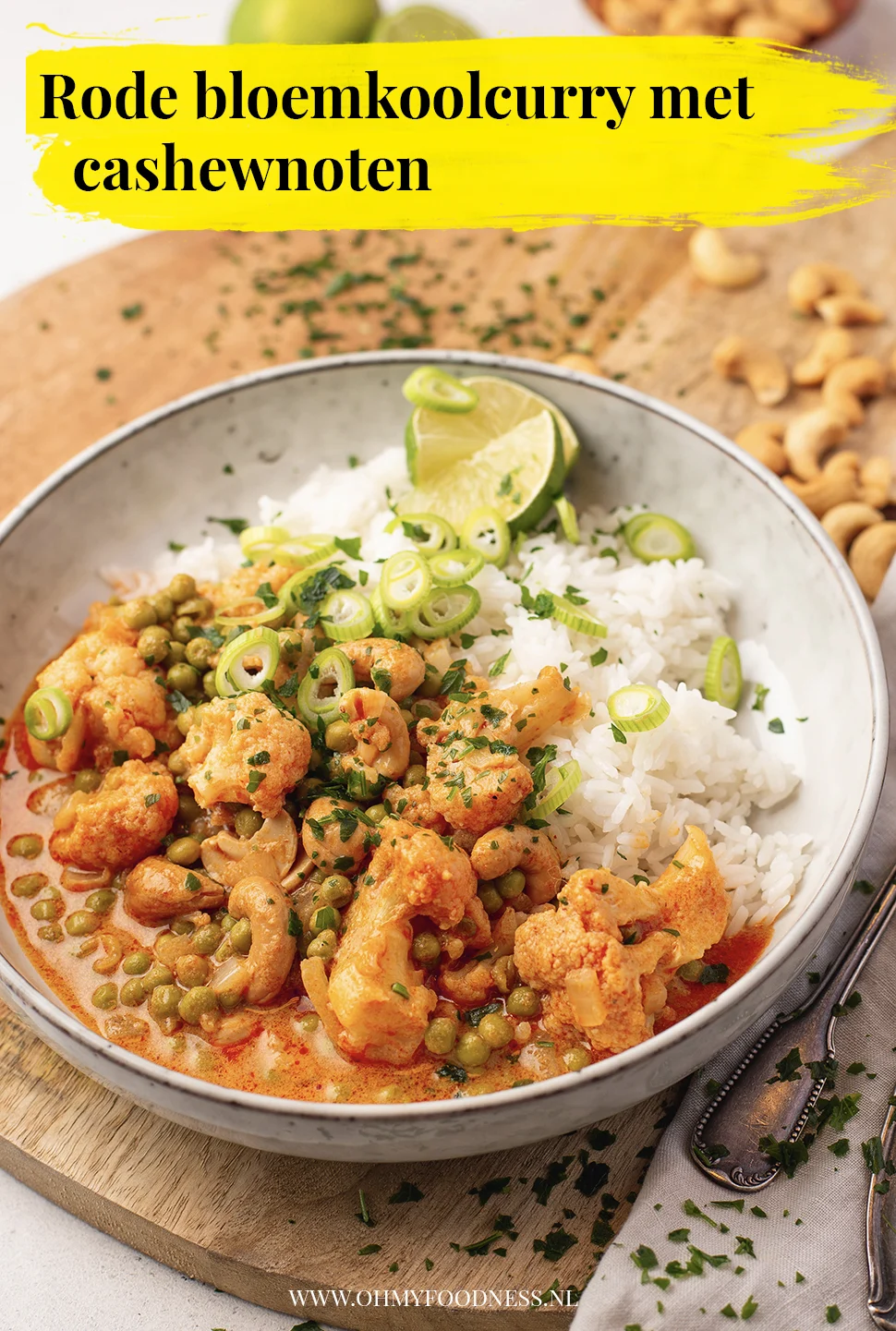 Rode bloemkool curry met cashewnoten 3 Rode bloemkoolcurry met cashewnoten