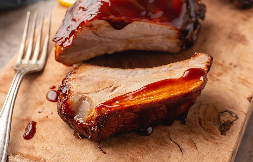 Plakkerige spareribs uit de oven