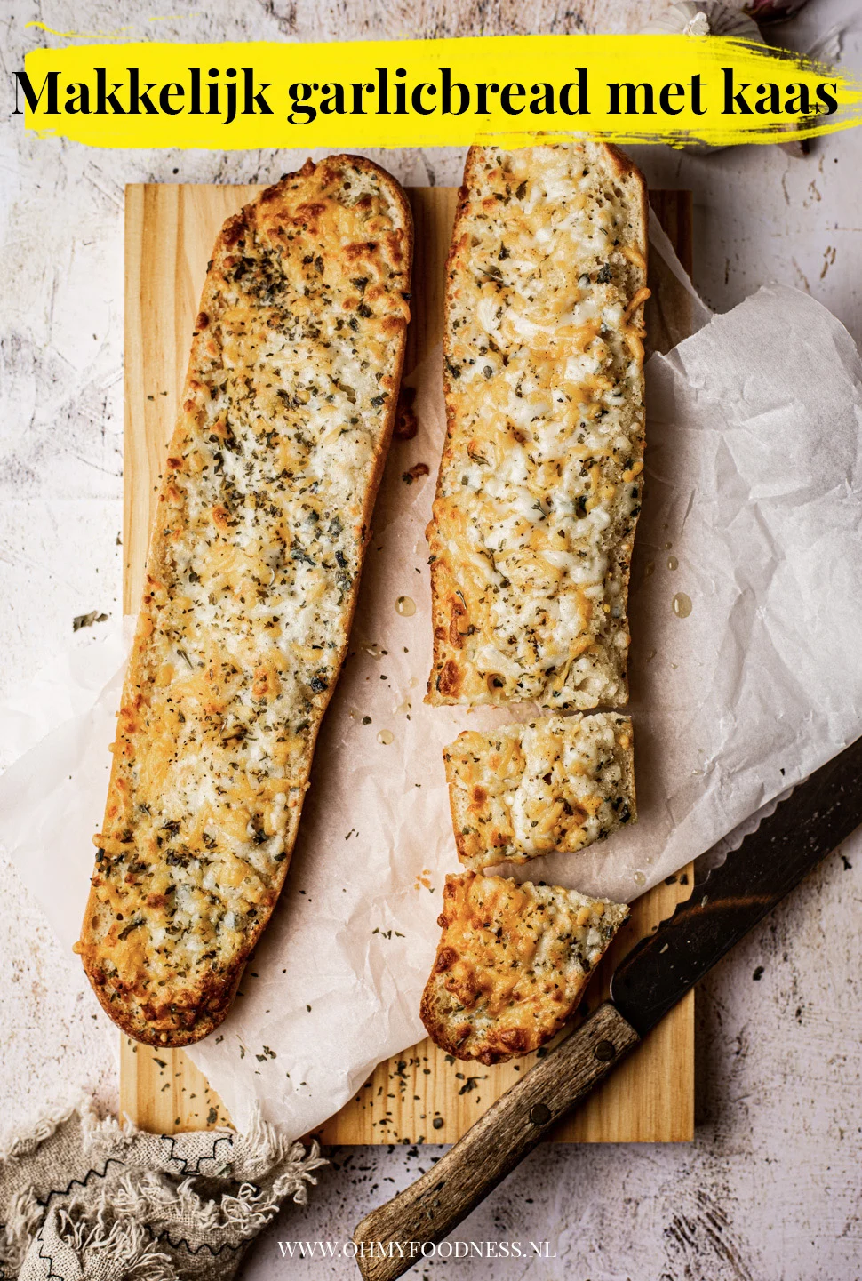 Fastfood Friday: Makkelijk garlicbread met kaas 4 Makkelijk garlicbread met kaas