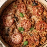 Orzo puttanesca uit de oven