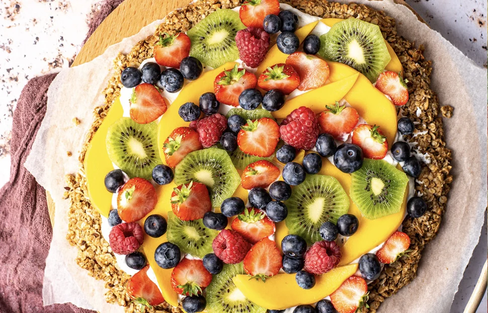 Granola fruitpizza 2 Granola fruitpizza