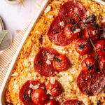 Pepperoni pizza orzobake