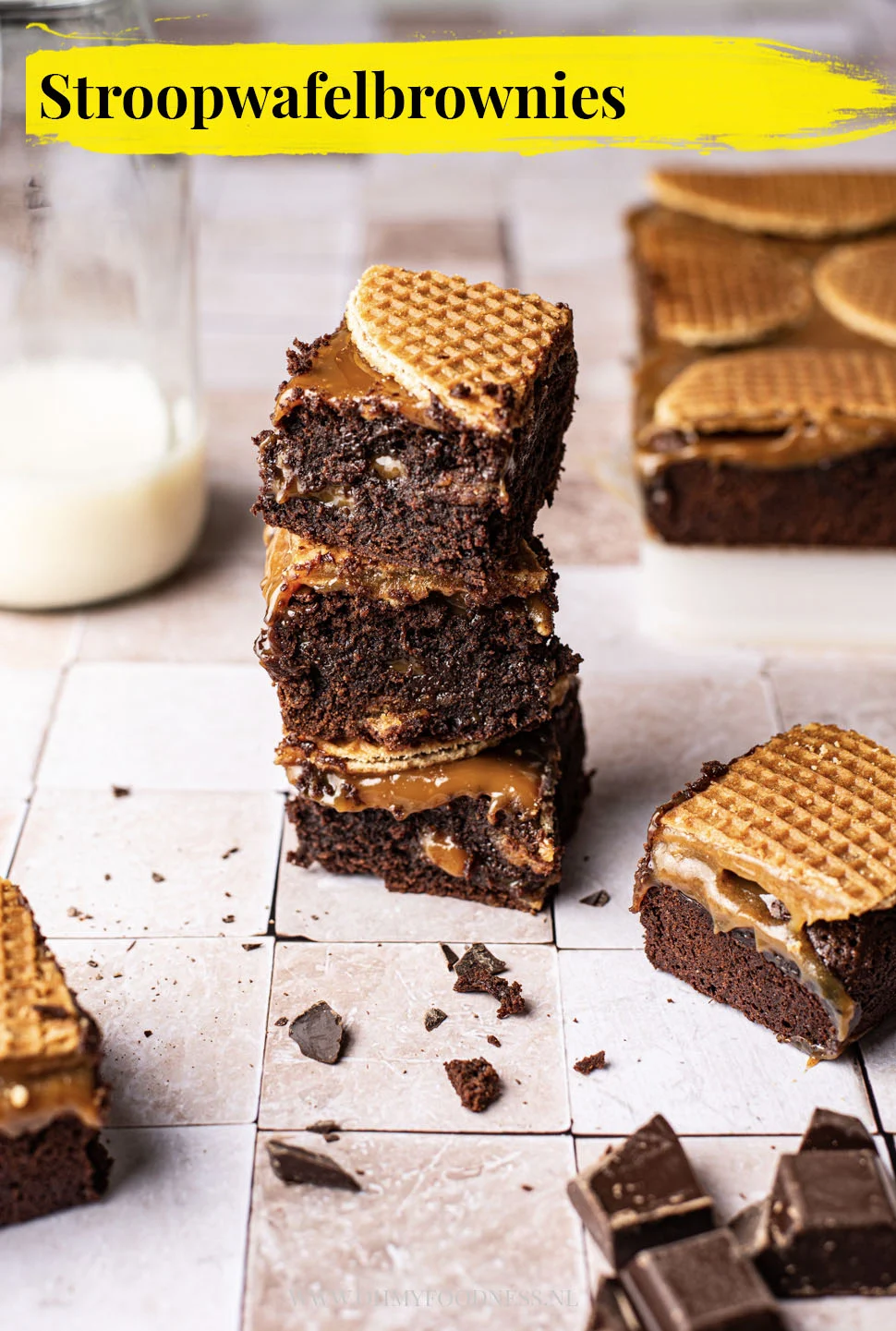 Stroopwafelbrownies 3 Stroopwafelbrownies