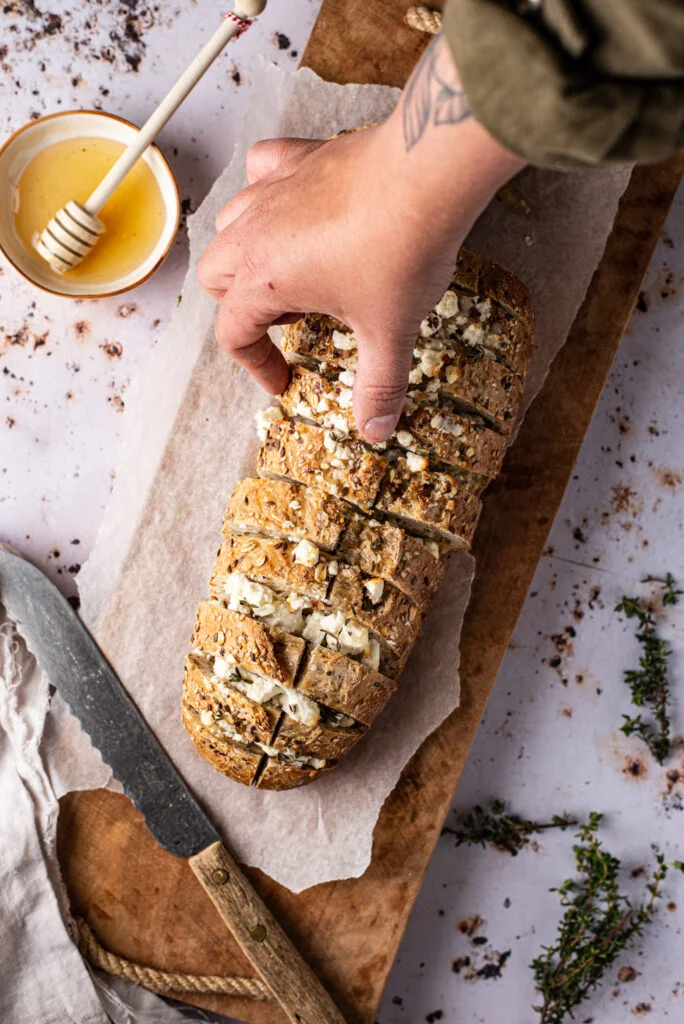 Borrelbrood met feta en honing 28 borrelbrood met feta en honing