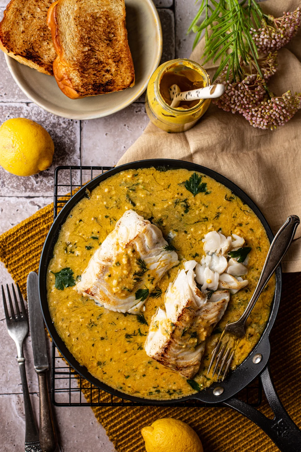 Kabeljauw in kruidenboter-citroensaus 1 kabeljauw in kruidenboter-citroensaus