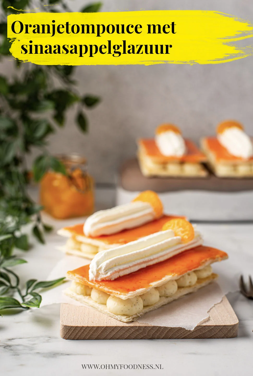 Oranjetompouce met sinaasappelglazuur 3 Oranjetompouce met sinaasappelglazuur