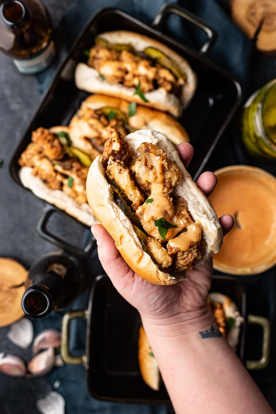 Fastfood Friday: Popcorn chicken broodjes 2 Popcorn chicken broodjes