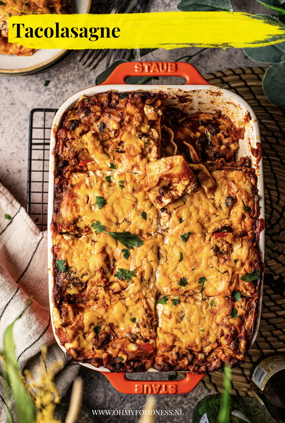 Mexicaanse tacolasagne - Fastfood Friday 4 Tacolasagne
