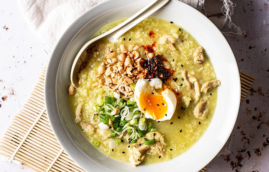 Congee met kip 2 congee met kip