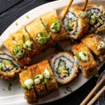krokant gefrituurde sushi