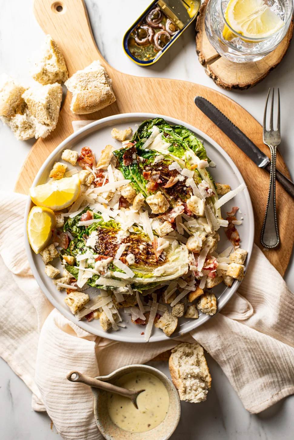 Gegrilde Caesar Salad 1 Gegrilde Caesar Salad