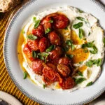 geklopte feta met geroosterde tomaatjes