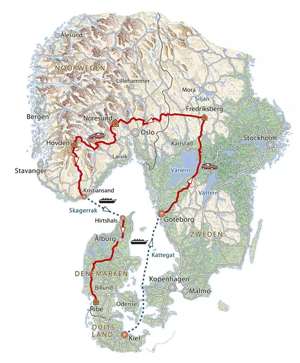 16 dagen Scandinavie in een Notendop, onze ervaring (ANWB reis) 1 Scandinavie in een notendop