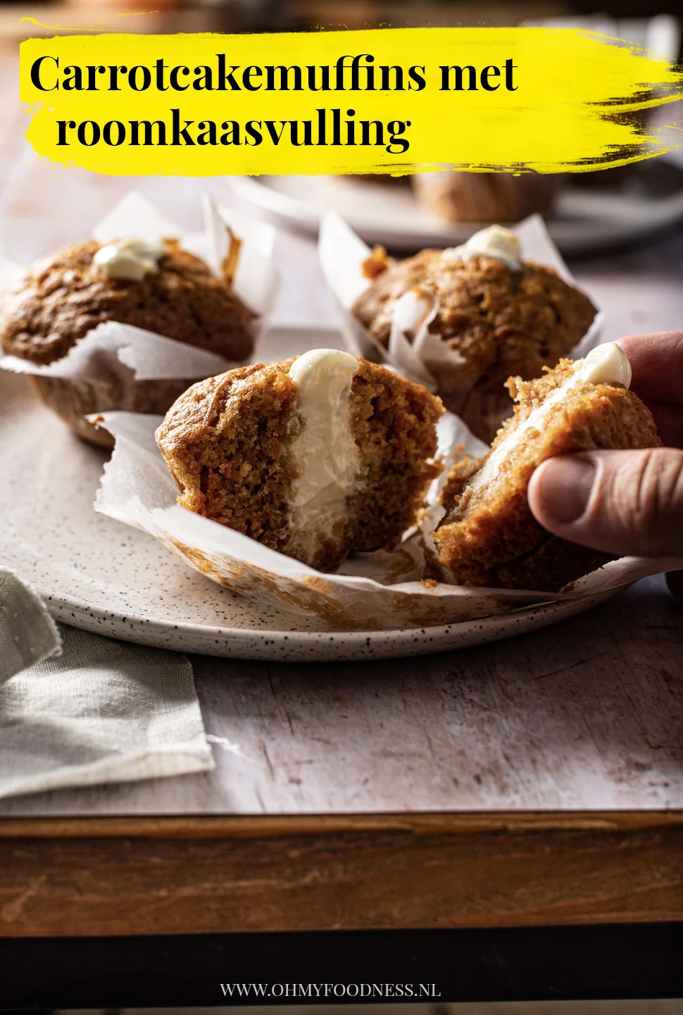 Fastfood Friday: Carrotcakemuffins 5 Carrotcakemuffins met roomkaasvulling