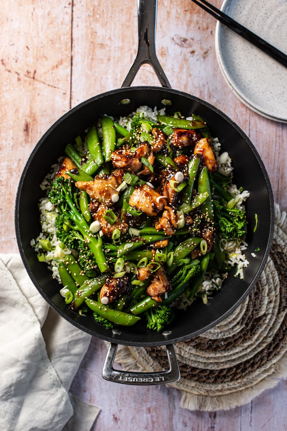 Gebakken rijst met hoisin kip 1 gebakken rijst met hoisin kip