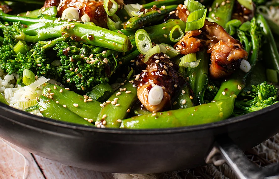 Gebakken rijst met hoisin kip 3 gebakken rijst met hoisin kip