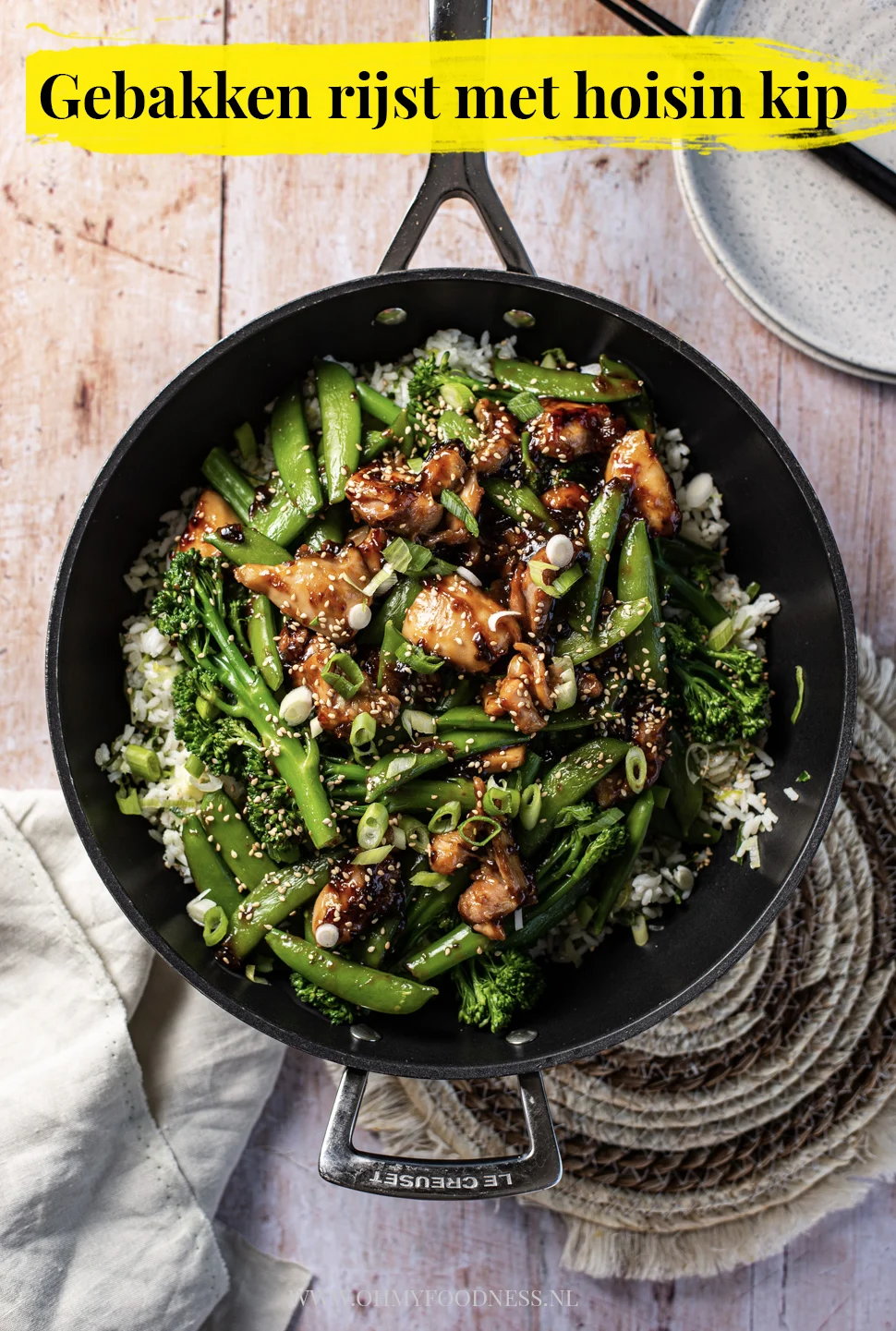 Gebakken rijst met hoisin kip 4 gebakken rijst met hoisin kip
