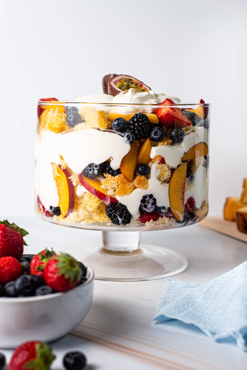 trifle met zomerfruit