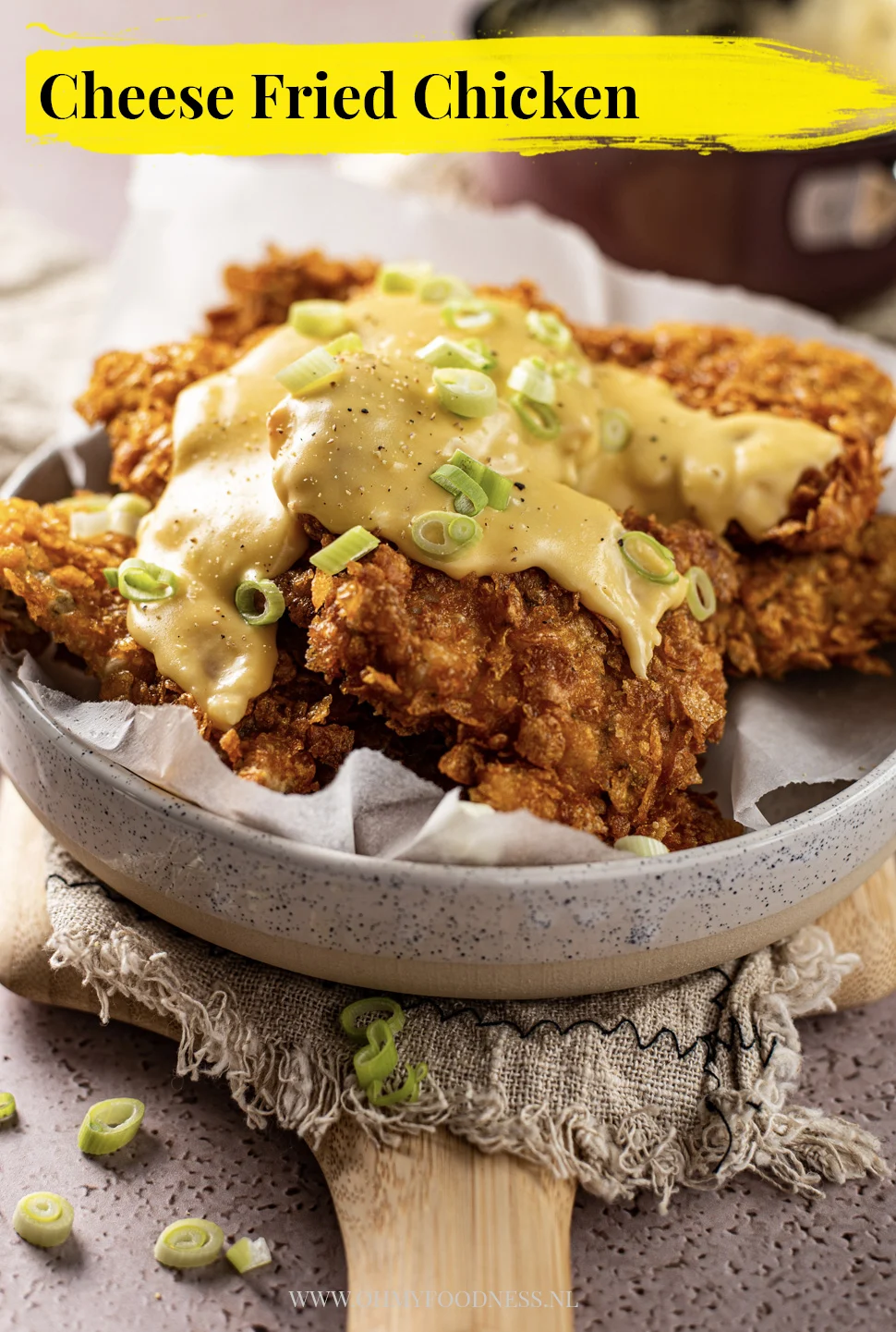 Fastfood Friday: Cheese fried chicken 3 Cheese fried chicken pinterest