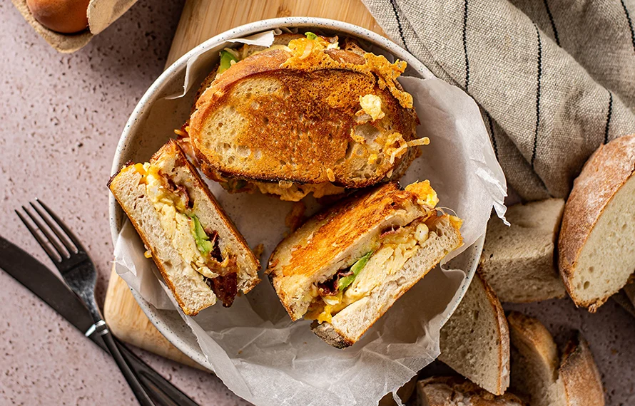 Ontbijttosti met ei (Fastfood Friday) 3 happy tosti ontbijt