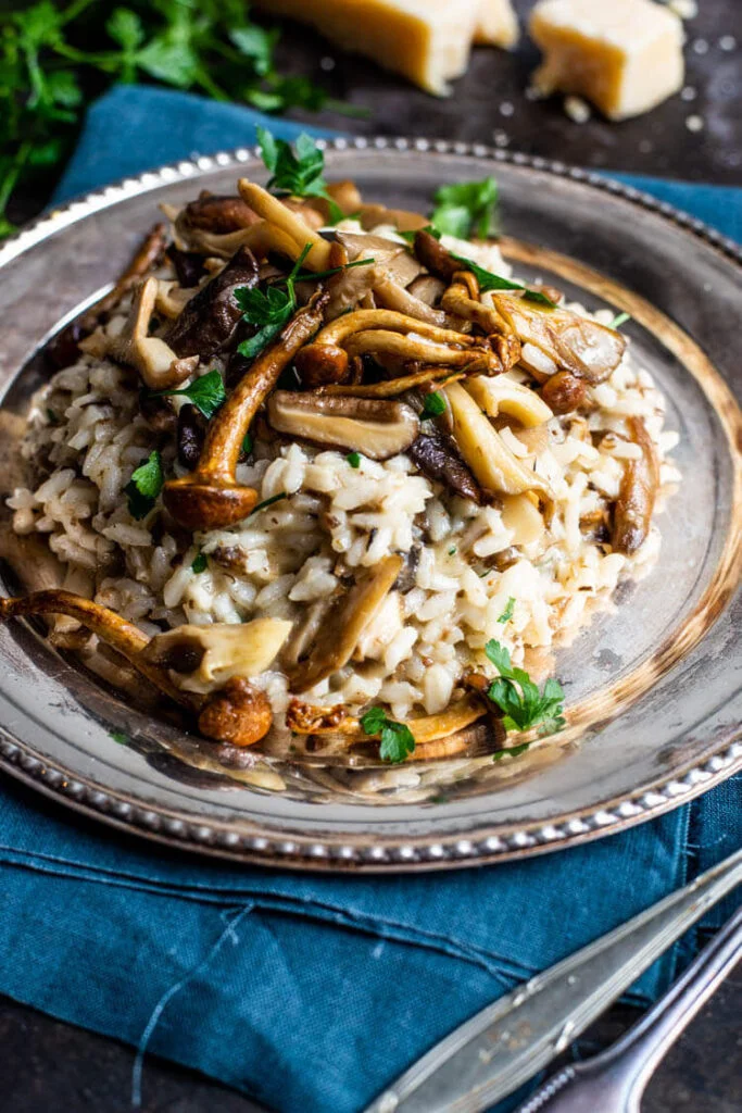 Truffelrisotto met paddenstoelen 10 Risotto met truffel